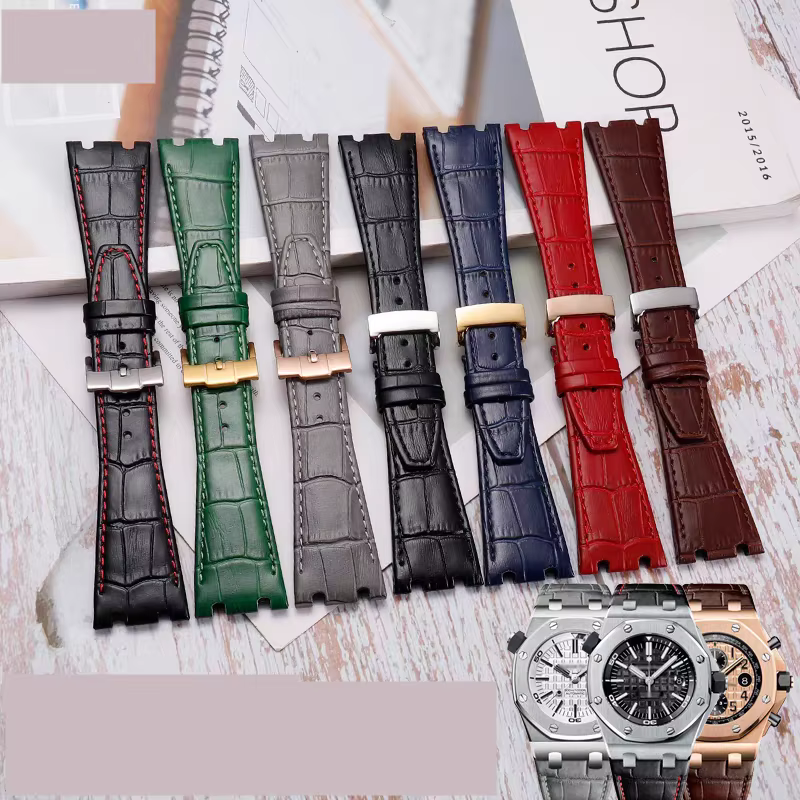 Bracelet de montre en cuir véritable pour Audemars Piguet Royal Oak Offshore AP 15400/15500/26331
