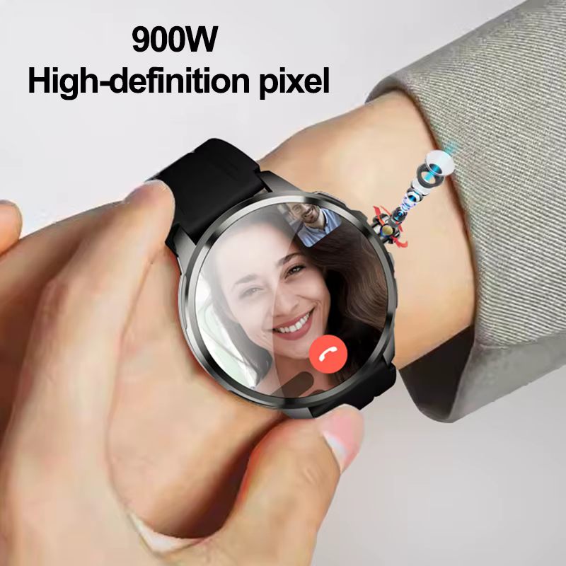 5G carte SIM Smartwatch Android 9.0 Google Play 1.95 pouces Amoled 720*720 GPS WIFI 2100mAH grande mémoire montre