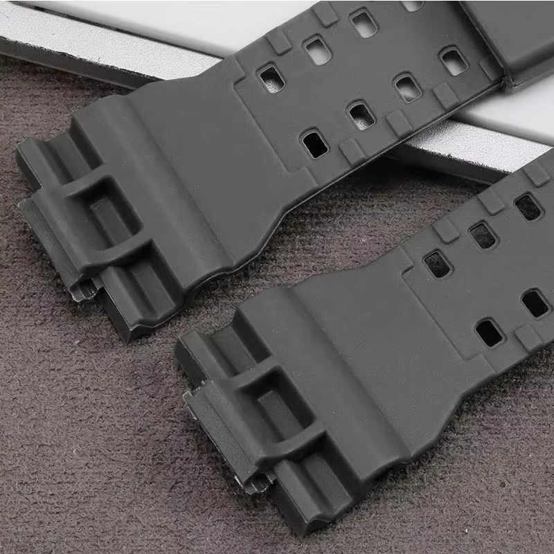 Bracelet de montre en caoutchouc silicone 16mm pour mol pour G choc GD-100 G-8900 GA-120 remplacement bande noir