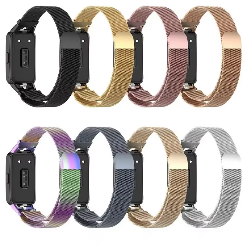 Bracelet magnétique en métal pour Huawei Band 10 9 8 7 6 Pro