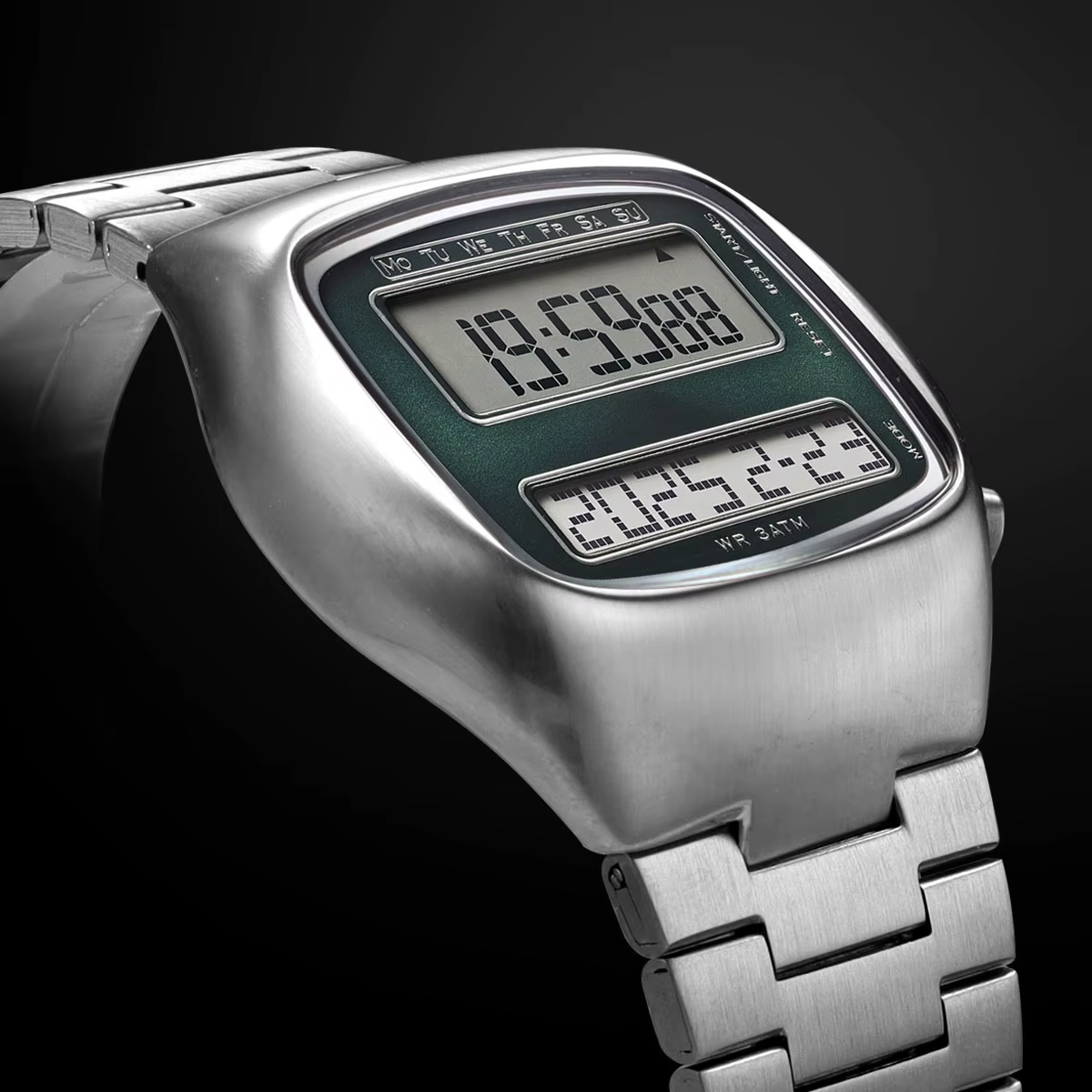 Montre-bracelet numérique rétro unisexe