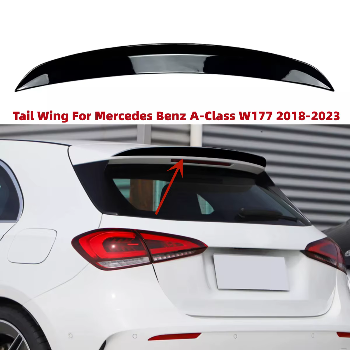 Becquet de coffre de toit arrière, ailes arrière de voiture, vent fixe, pour Mercedes classe A W177 2018 – 2023 A180 A200 A220 A35 Hatchback AMG