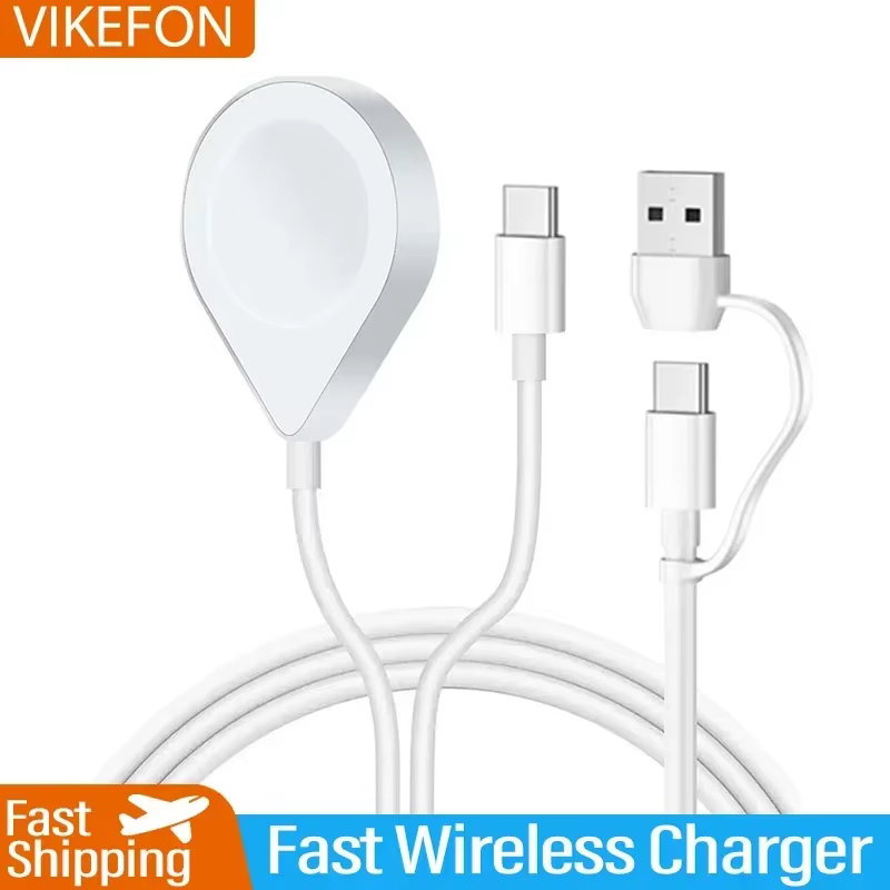 Câble USB C 3 en 2 pour Apple Watch