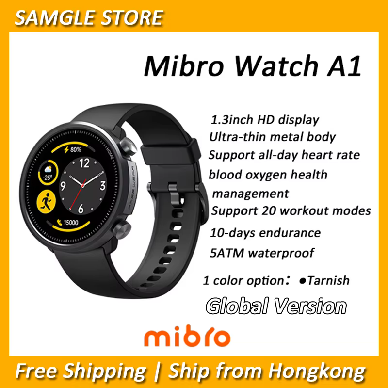Mibro A1 montre intelligente édition mondiale sang oxygène moniteur de fréquence cardiaque 5ATM étanche mode Bluetooth