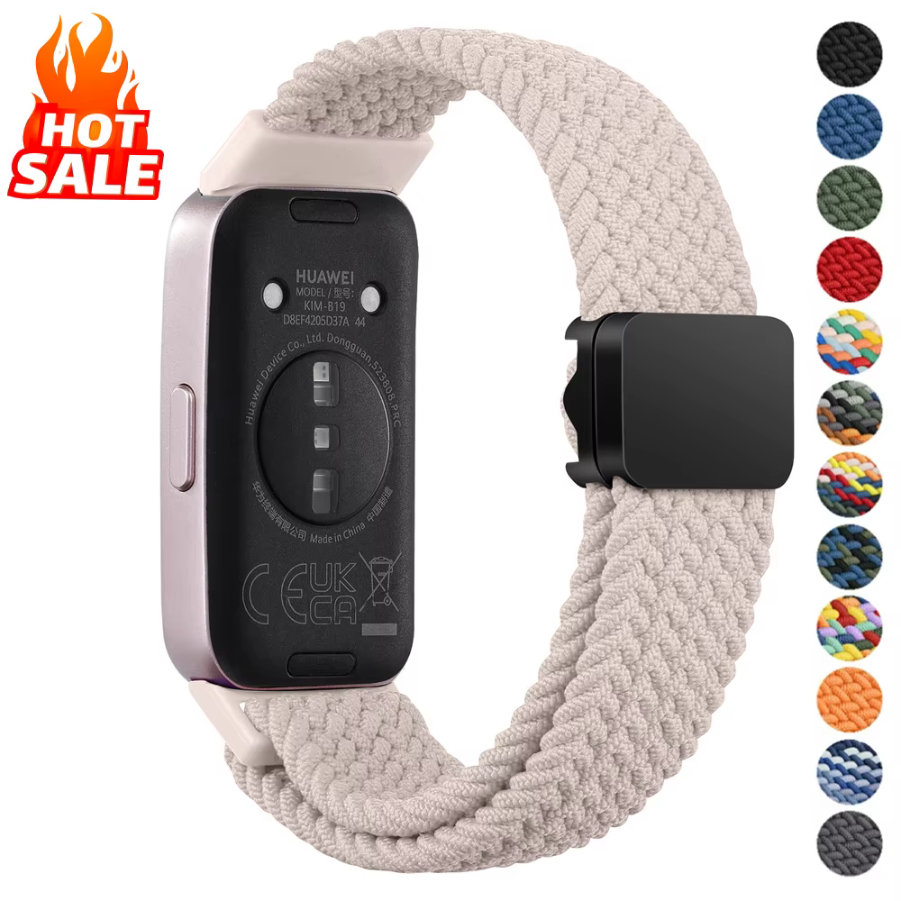 Boucle tressée magnétique pour Huawei Band 10 9 8