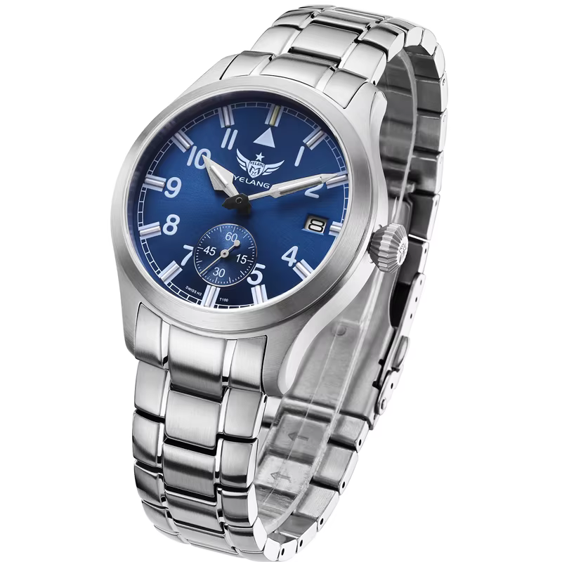 Yelang-Montre à Quartz Minimaliste pour Homme d'Affaires, H3, T100, 42mm, VL48, Mouvement Professionnel, Étanche, 2024 m, V1023, Nouveau, 100
