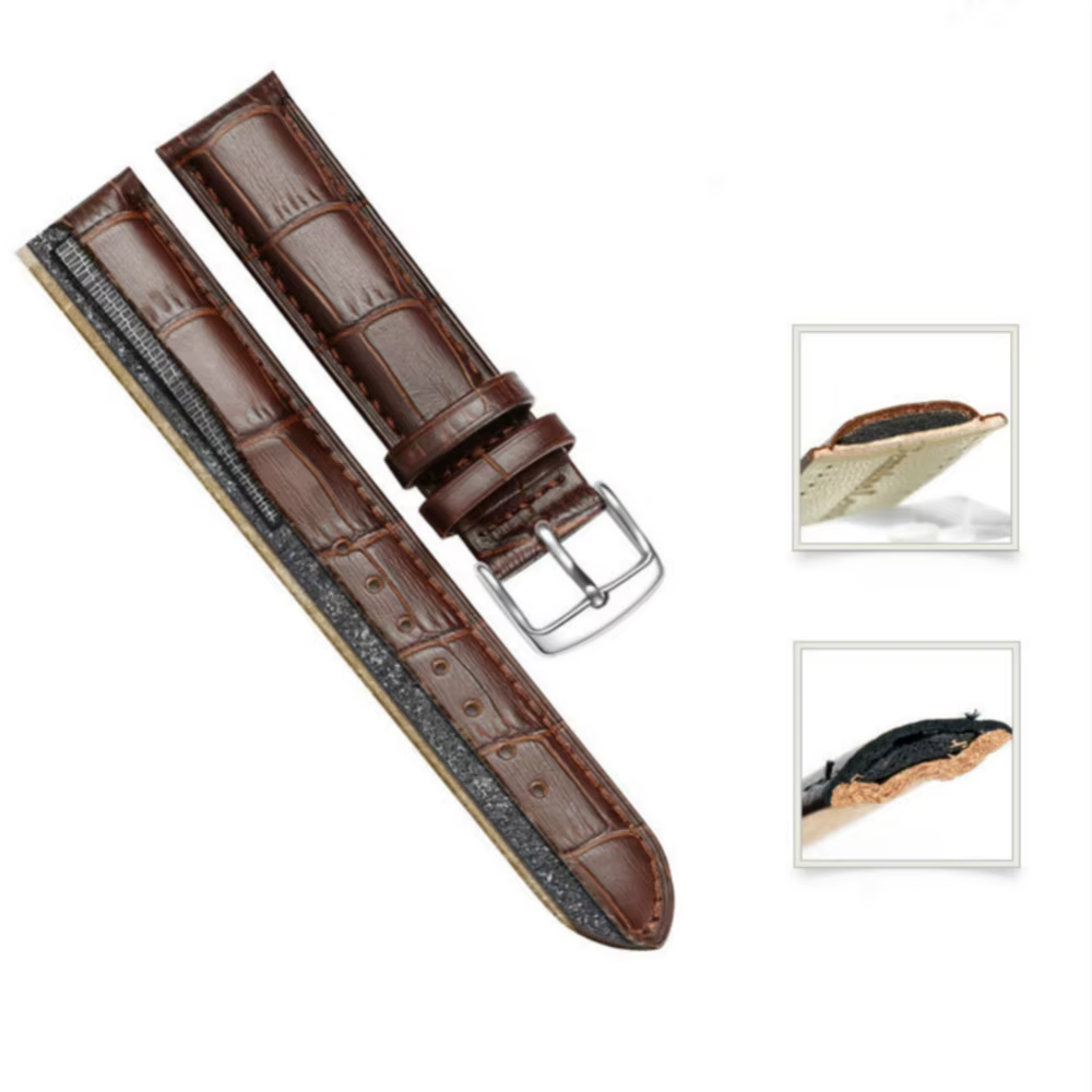 Bracelet de montre en cuir de remplacement universel