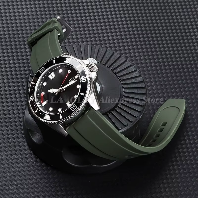 Bracelet en caoutchouc imperméable pour Rolex 20mm 22mm pour Armani pour Omega