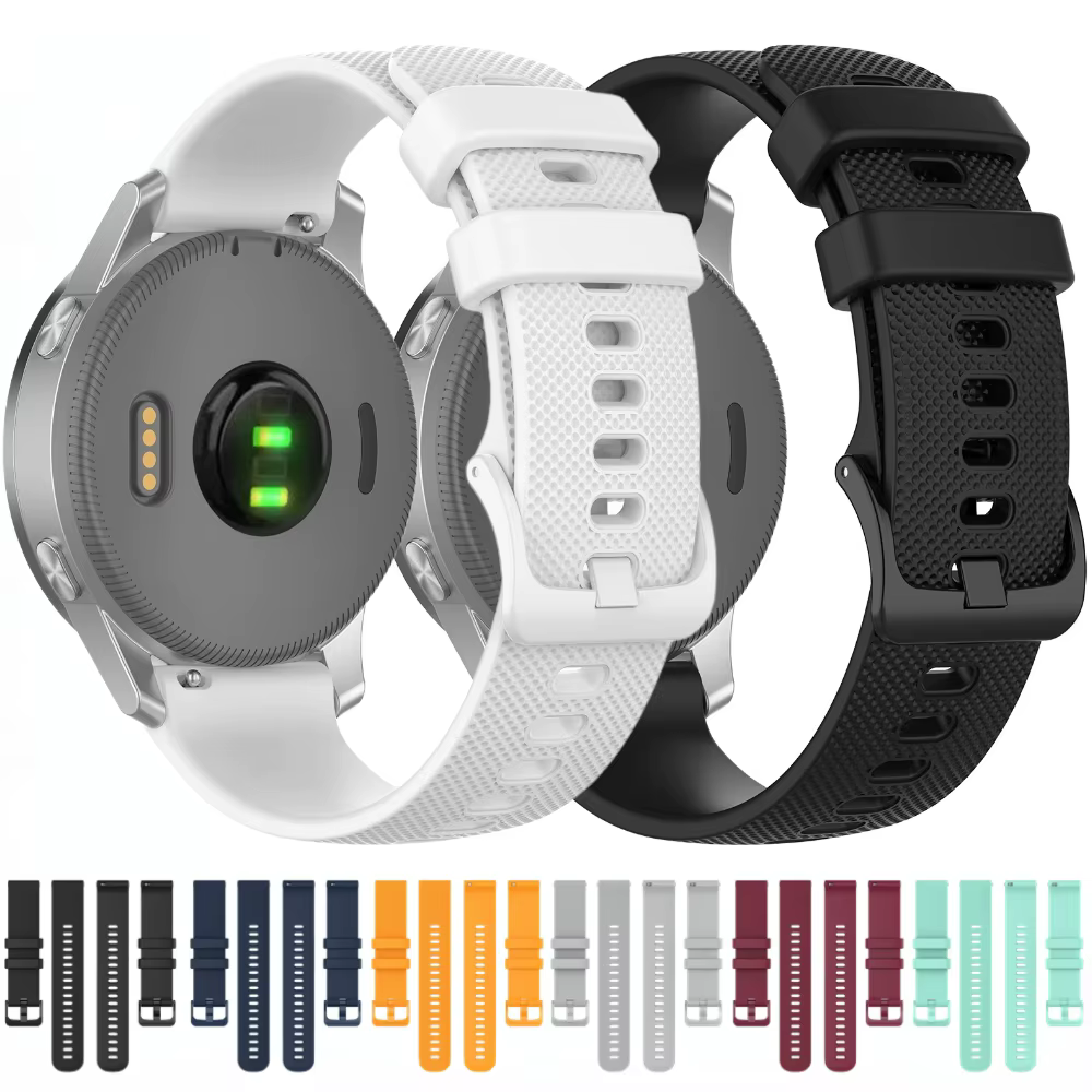 Bracelet de montre en Silicone 20mm pour Garmin Vivomove tendance/Sport/Style