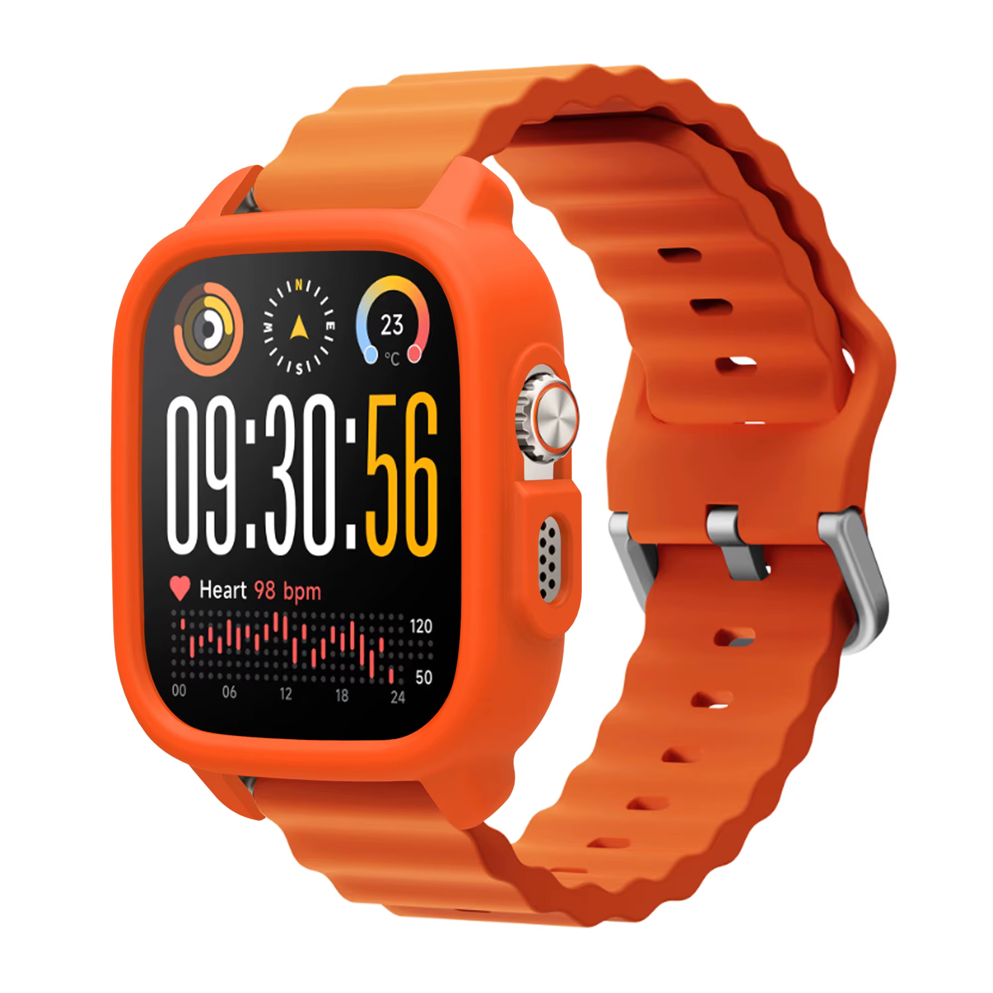 Étui de protection en silicone + 3 verres trempés pour Realme Watch 5
