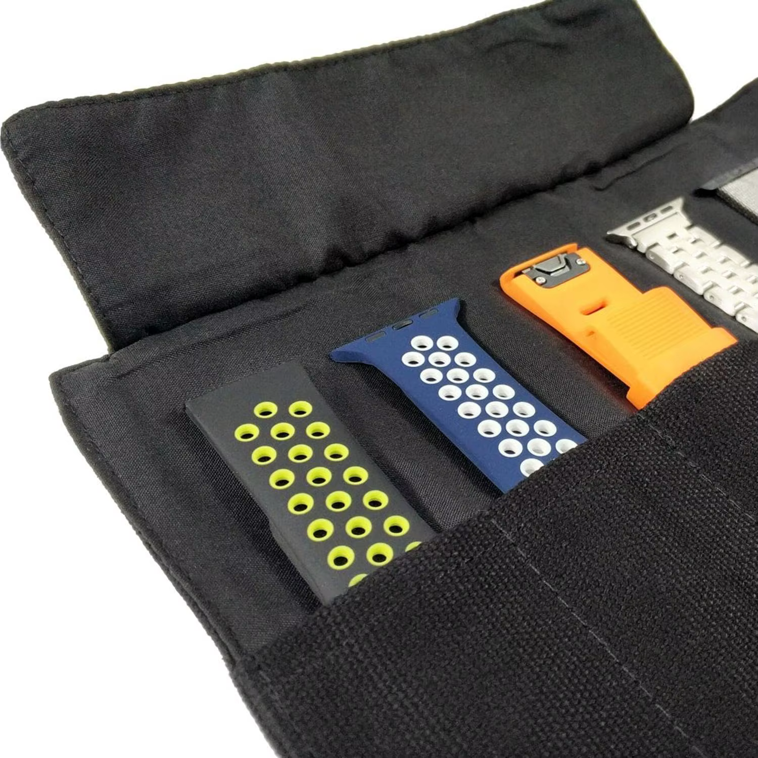 Accessoires pour bracelets de montre intelligents, sac de rangement portable, étui en poudre, compatible avec les bandes Apple, Samsung, Garmin