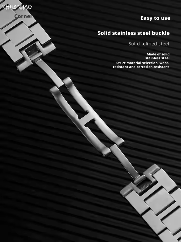 Bracelet de poignet en acier inoxydable massif de qualité supérieure pour Cartier Tank London Solo