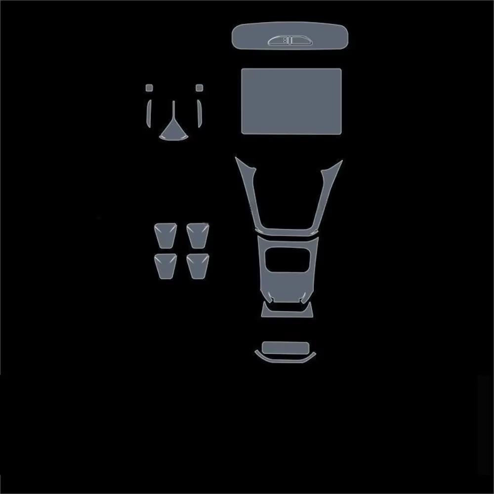 Film de protection transparent anti-rayures pour tableau de bord multimédia GPS, accessoires de voiture pour modèles Peugeot 2008 22-25