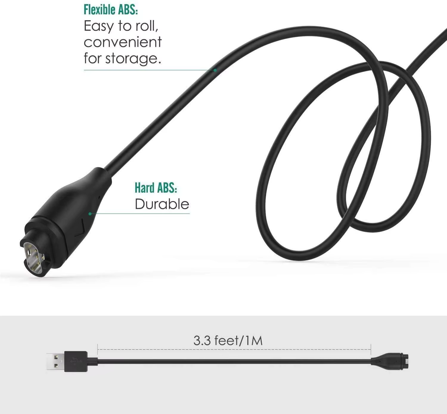 Câble de chargeur de remplacement pour montre connectée Garmin Fenix 8 7 7S 7X Pro 6 6S 6X Pro 5 5s 5X Plus USB-C