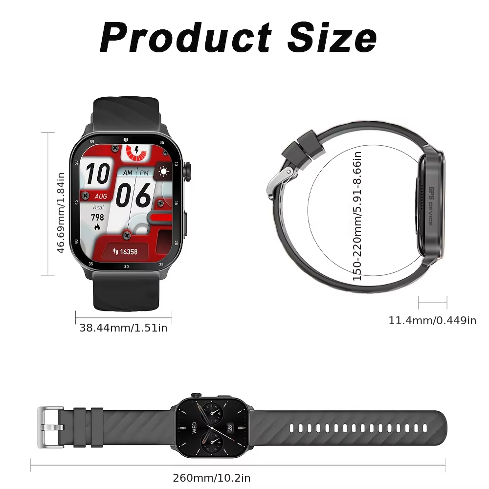 Montre connectée GPS, écran tactile de 2