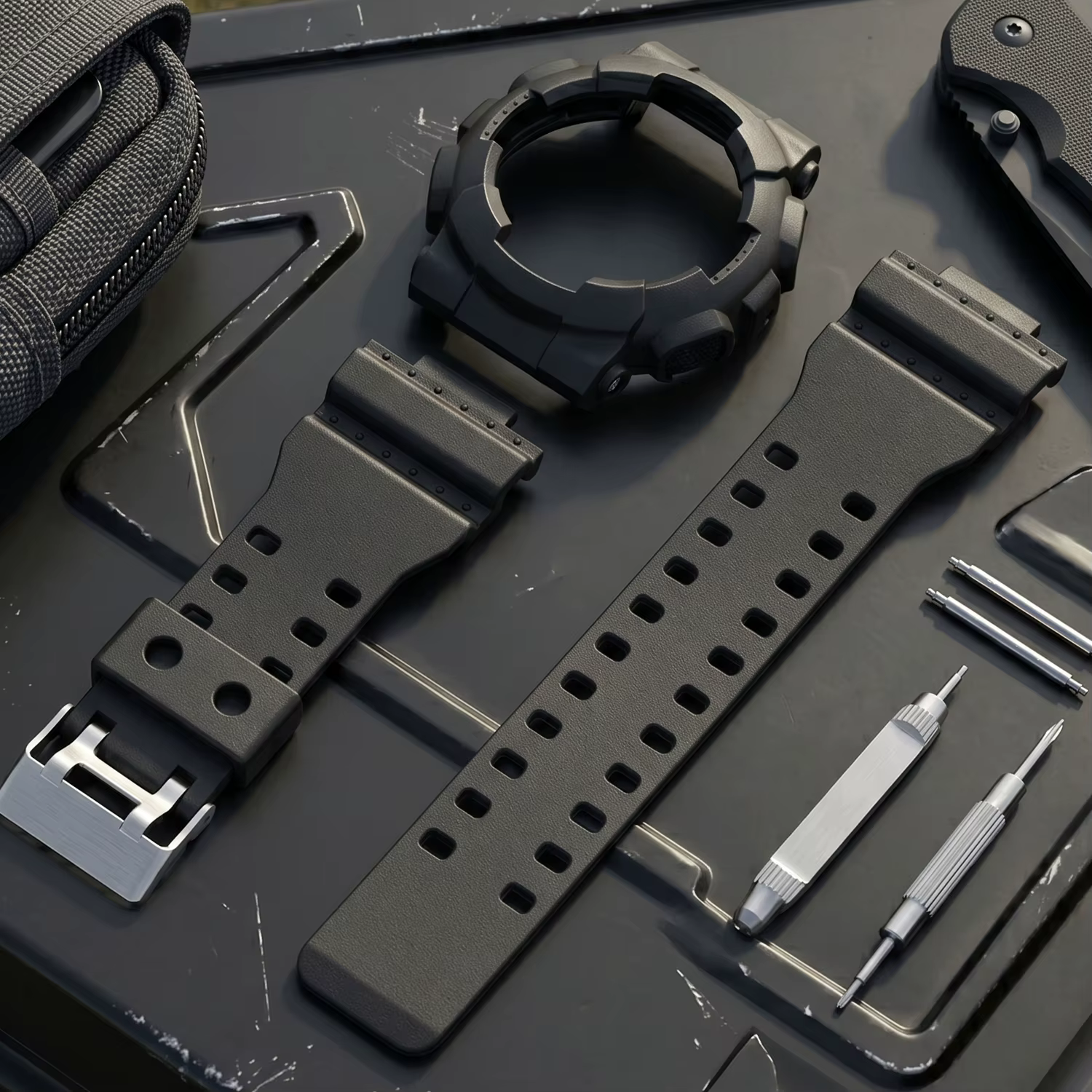 Bracelet de montre en caoutchouc de Silicone