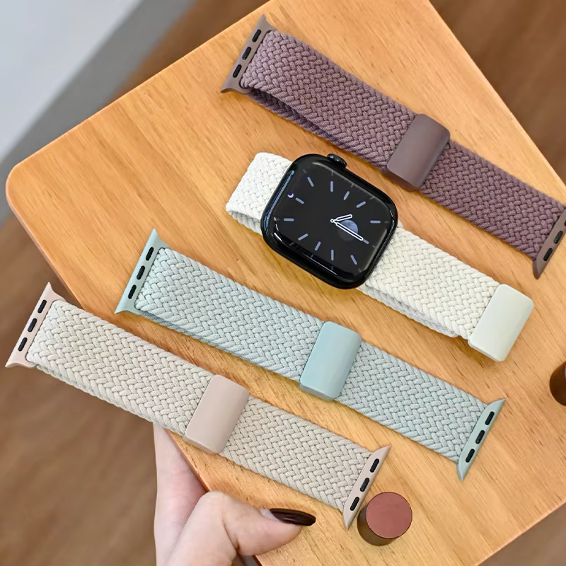 Bracelet tressé réglable pour Apple Watch