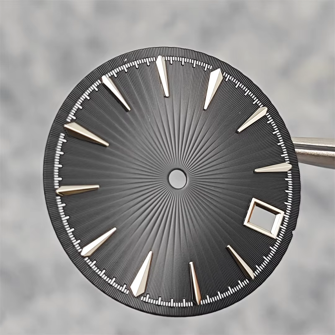 Cadran de montre 29mm, Surface à motif Radial avec Date unique, pièces de rechange pour montre pour hommes et femmes, pour mouvement NH35/NH36