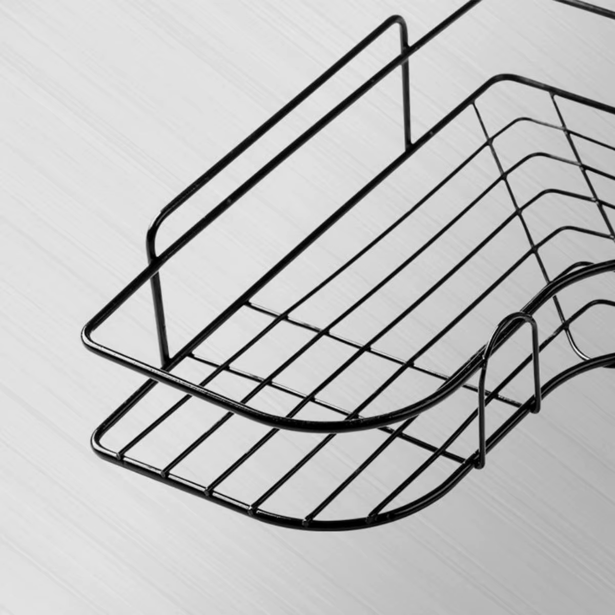 Étagère de salle de bain, support de caddie de douche, support de rangement triangulaire sans poinçonnage pour salle de bain et cuisine, étagère de douche, support de support de rangement pour shampoi