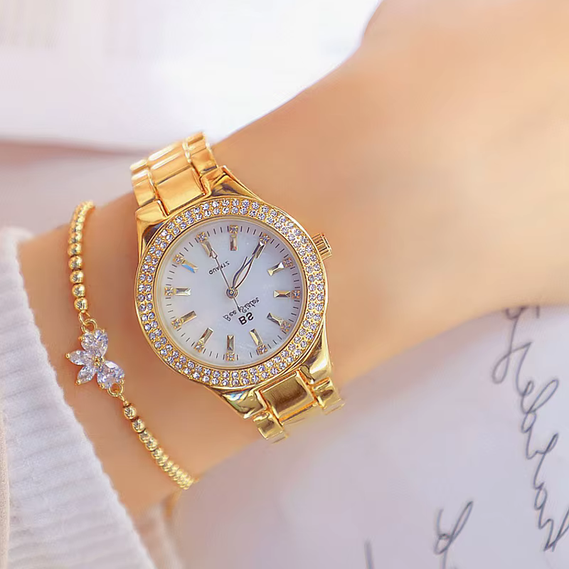 Montres-bracelets en acier inoxydable pour femmes