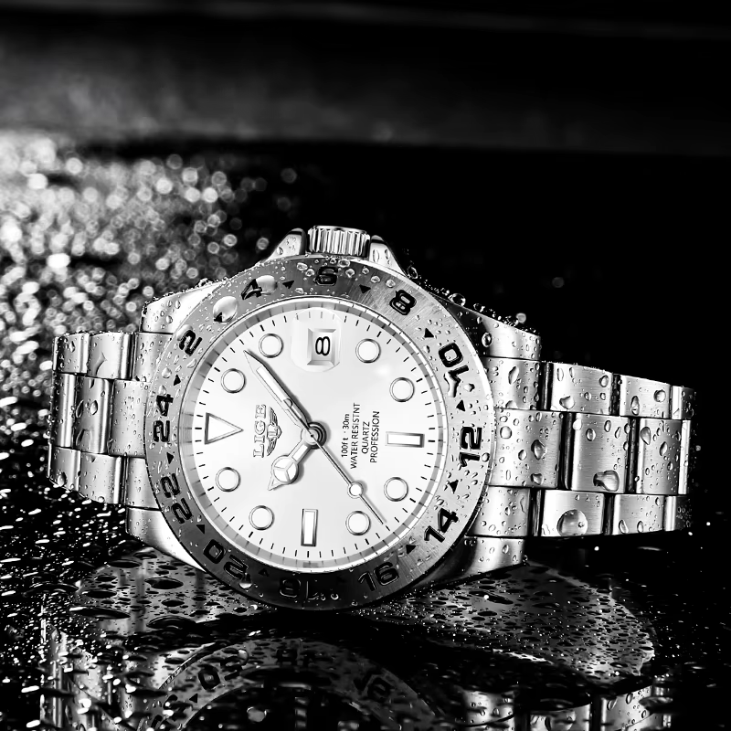 LIGE vente chaude hommes montre Sport