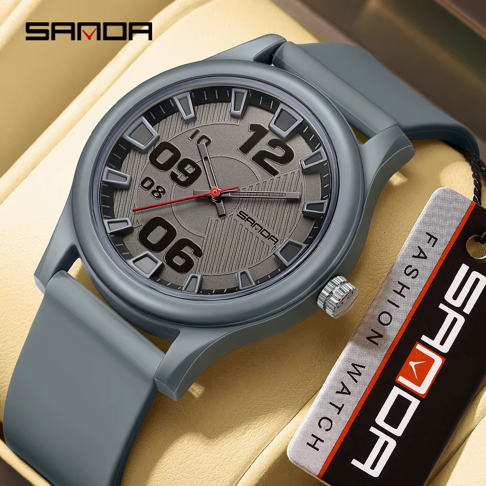 SANDA 3252 Montre à quartz étudiante mode et simple