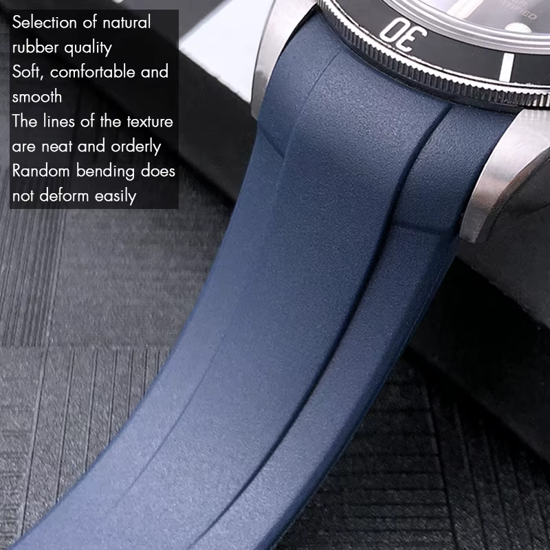 Bracelet de montre en caoutchouc