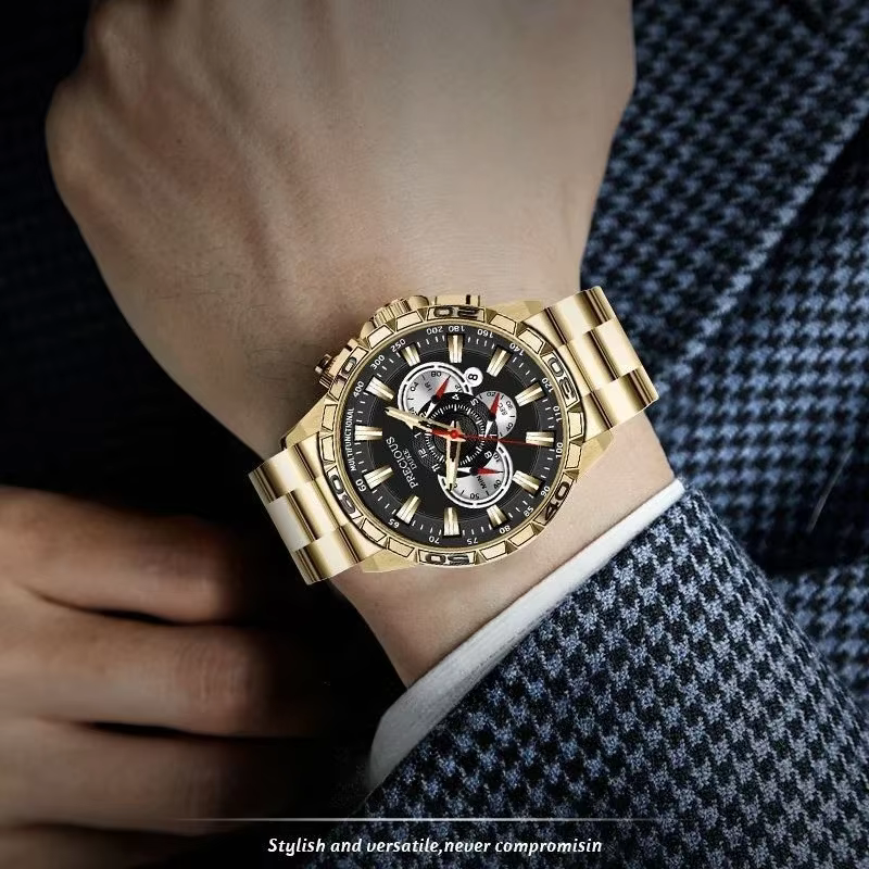 Relogio Masculino Top Business montre pour hommes marque de luxe en acier inoxydable montre-bracelet chronographe armée militaire montres à Quartz