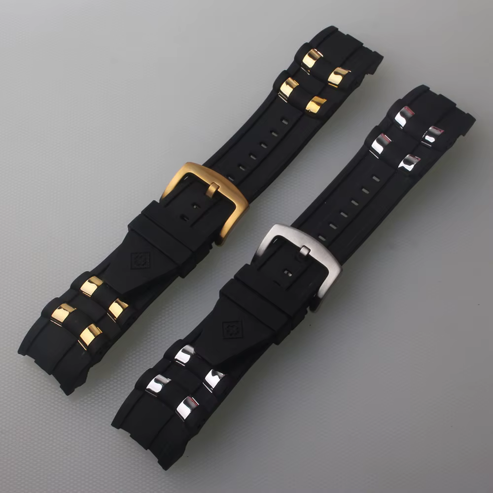 Bracelet de montre en caoutchouc pour hommes 26mm