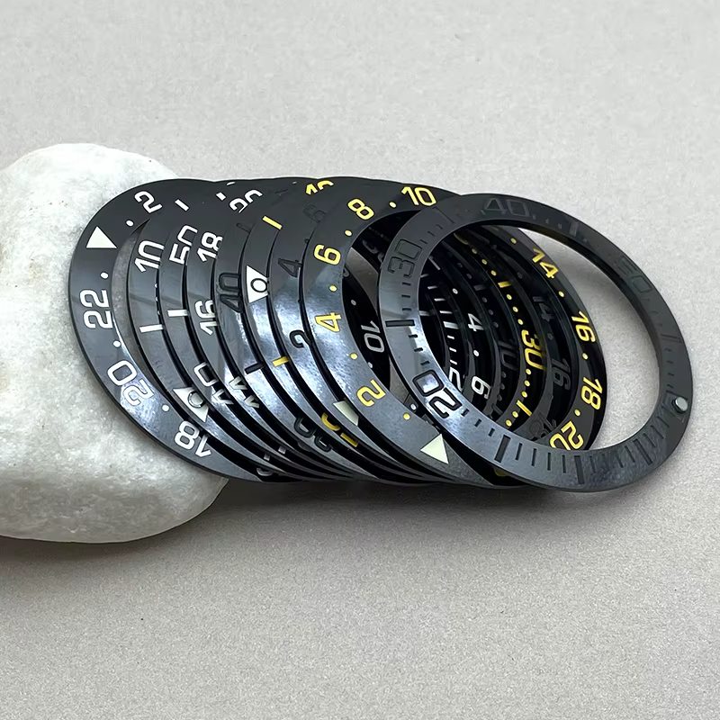 Anneau d'insertion de lunette de montre en céramique Mod 41mm x 32mm