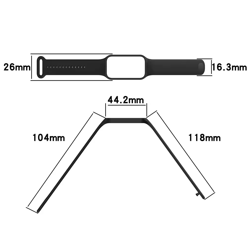 Bracelet de remplacement pour Xiaomi Smart Band 8 sport actif bracelets de montre en Silicone pulsera