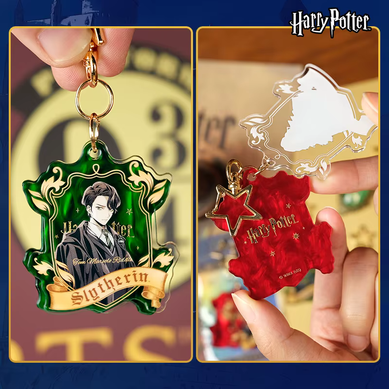 Harry Potter acrylique porte-clés jouets cadeaux de fête dessin animé sac ornements décoration pour amis filles Fans cadeaux