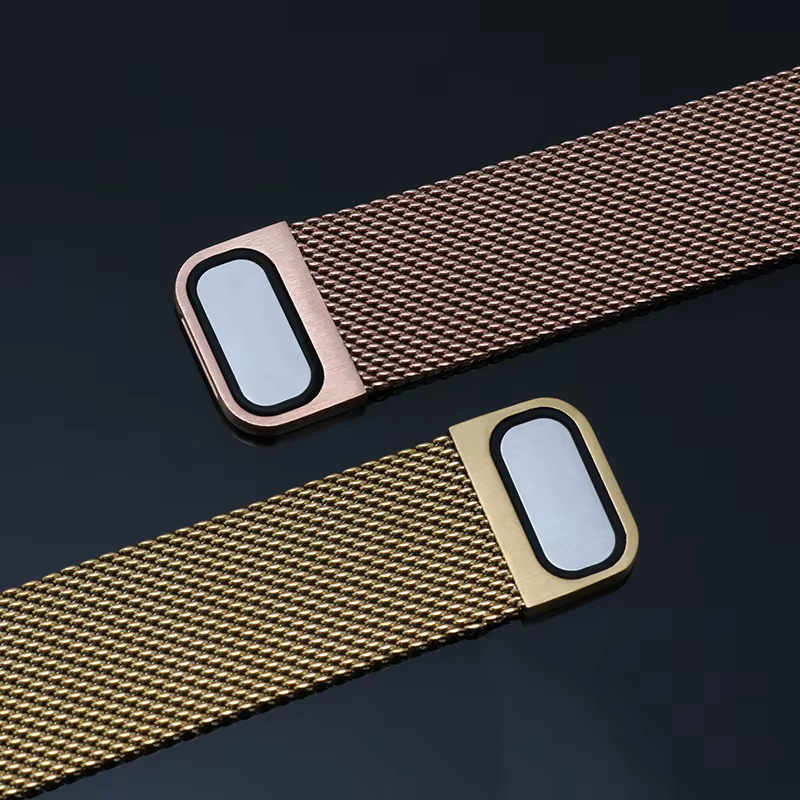 Bracelet de montre magnétique en maille Milan pour hommes et femmes