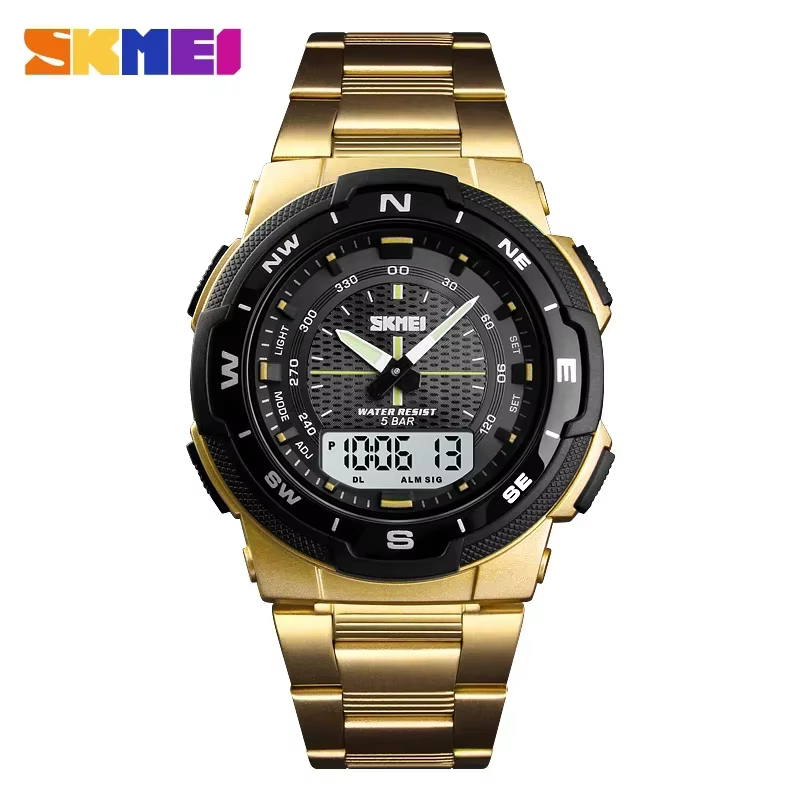 SKMEI 1370 montre numérique à Quartz pour hommes compte à rebours sport étanche électronique