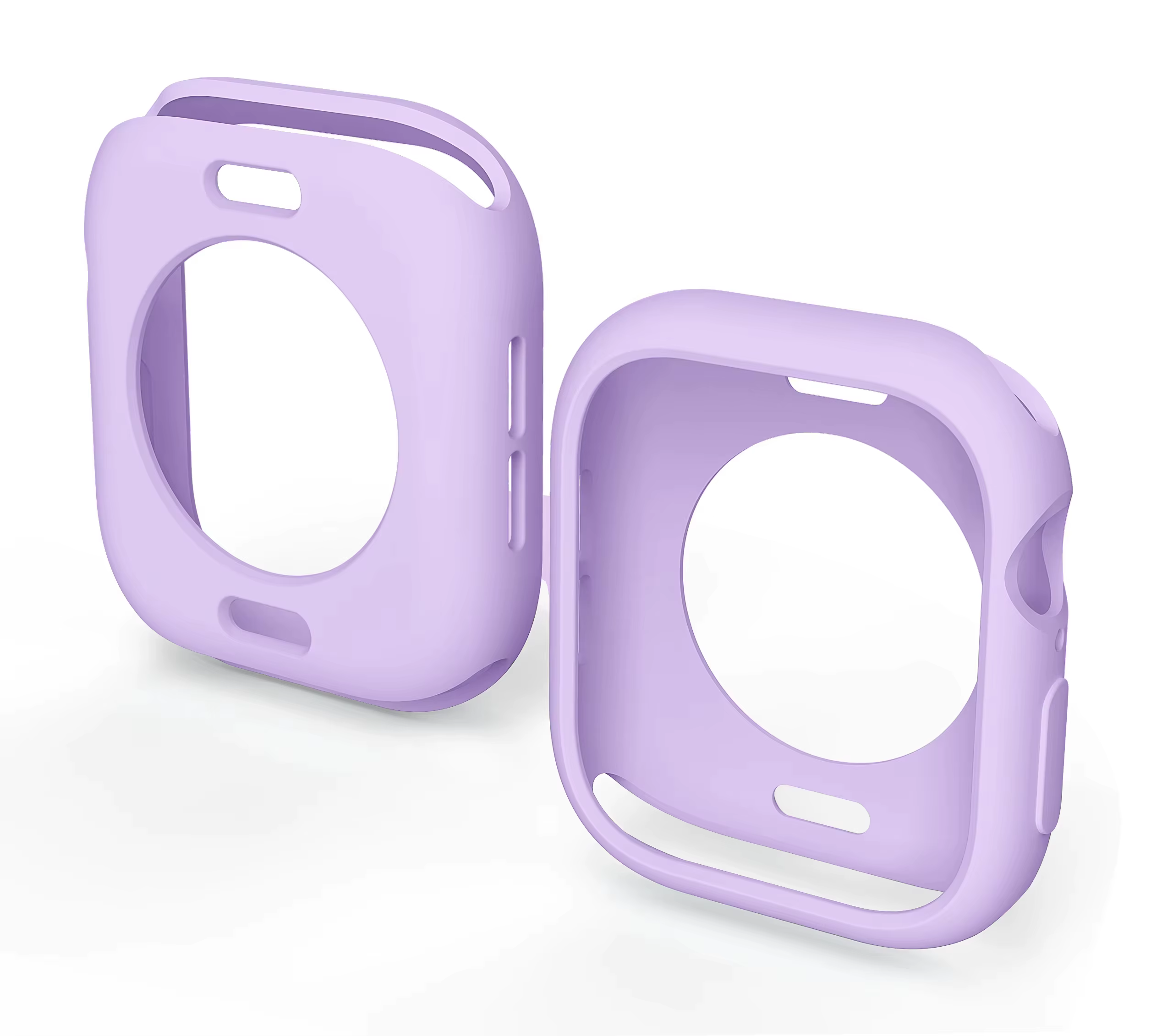 Coque en silicone souple pour bracelet Apple Watch 46mm 45 44mm 42mm 41 40mm
