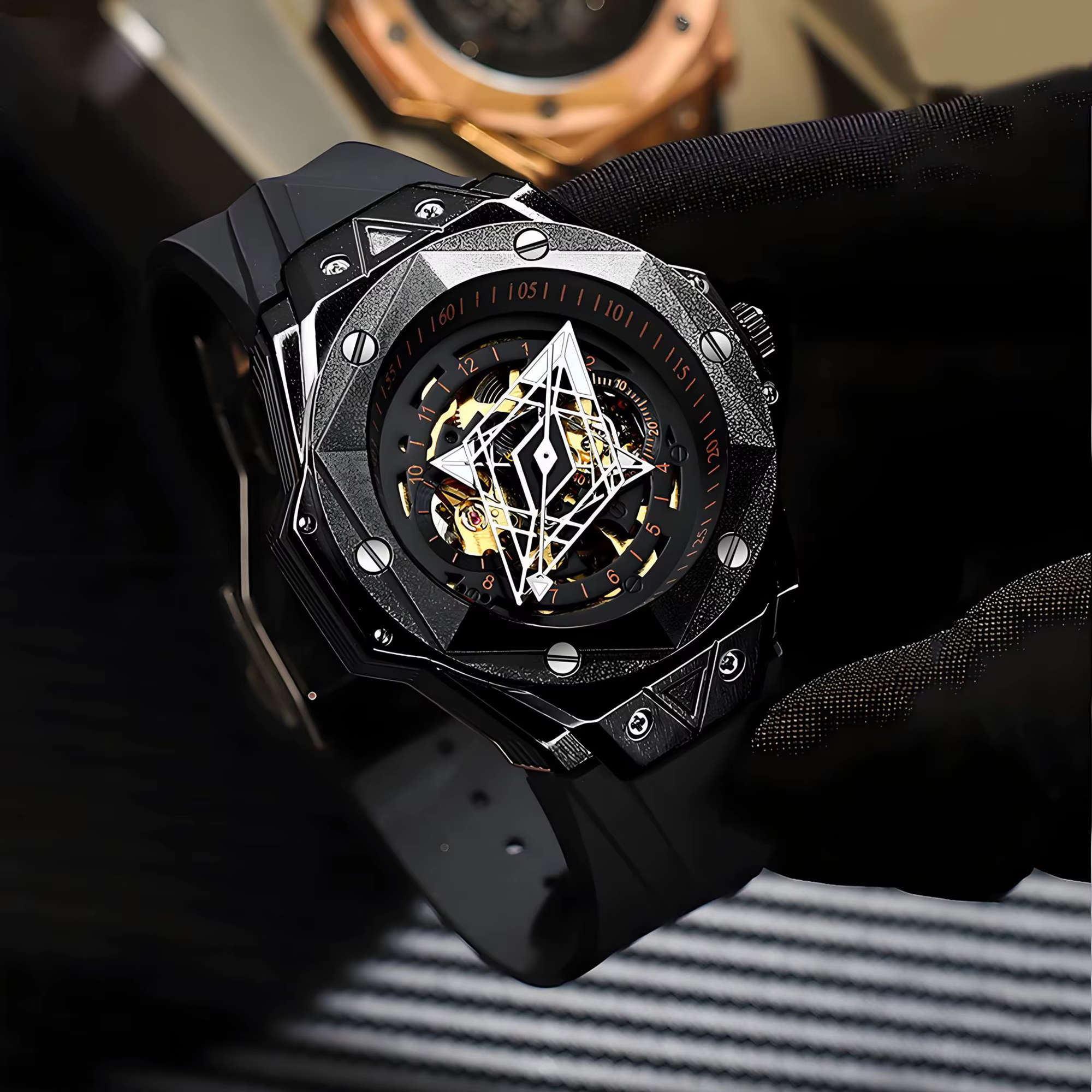 Montre homme automatique de luxe BINBOND