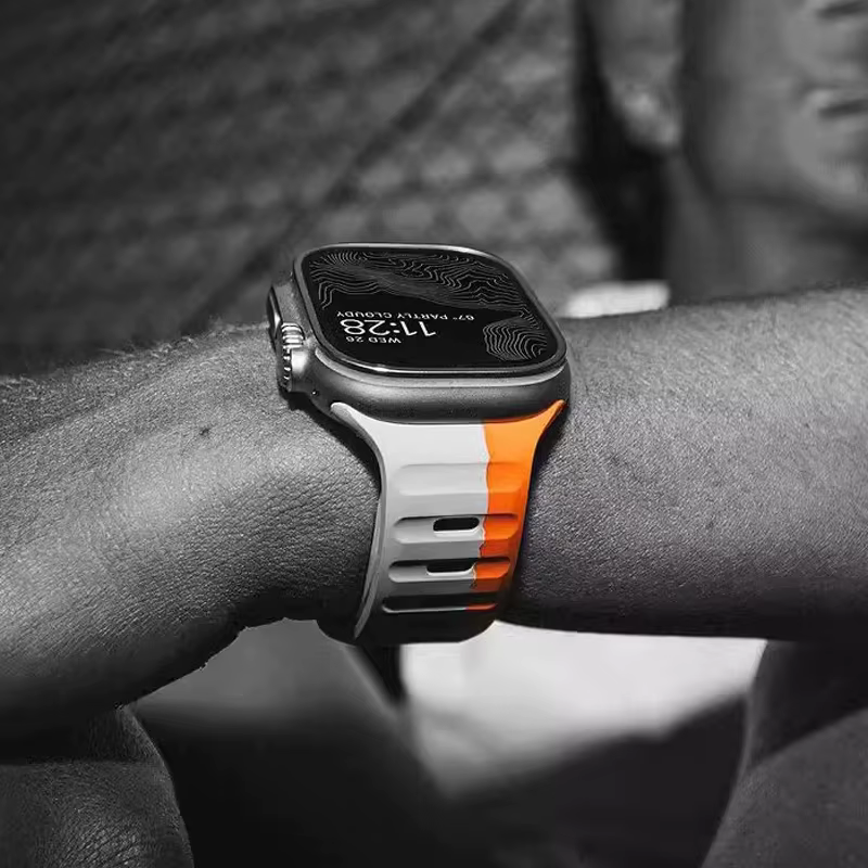 Bracelet en Silicone souple pour Apple Watch