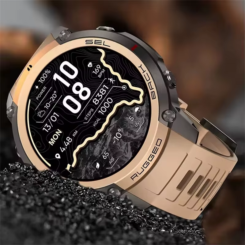 Montre connectée AMOLED avec GPS 6 satellites mondial