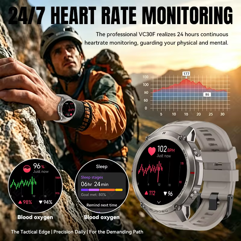Montre connectée LIGE avec navigation GPS