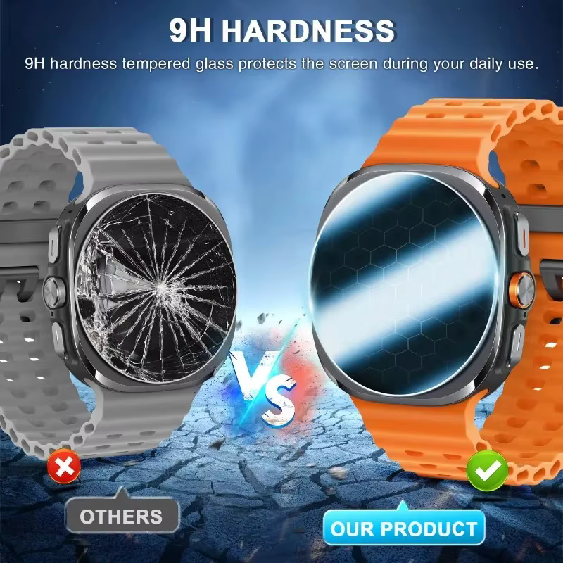 1/2/3/4 ensemble de Films en verre trempé pour Samsung Galaxy Watch Ultra 2025 47mm protecteurs d'écran anti-rayures avec Kit facile à installer