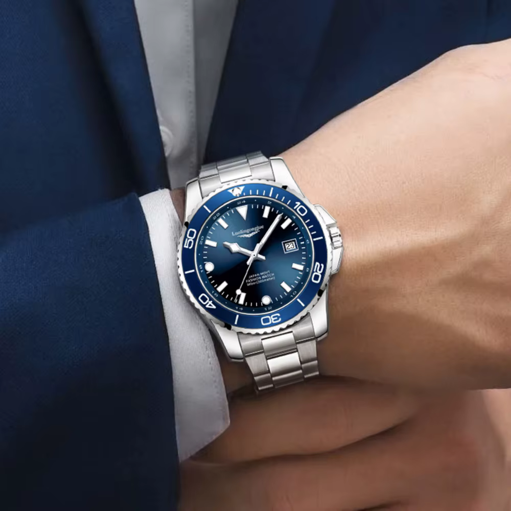 Montre à quartz de luxe pour homme
