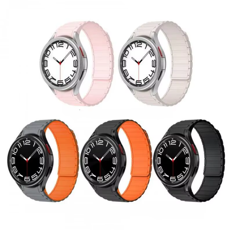 Bracelet en Silicone pour Samsung Galaxy Watch 7/6/5/4 40mm 44mm 4 6 classique 42mm 46mm 47mm 43mm