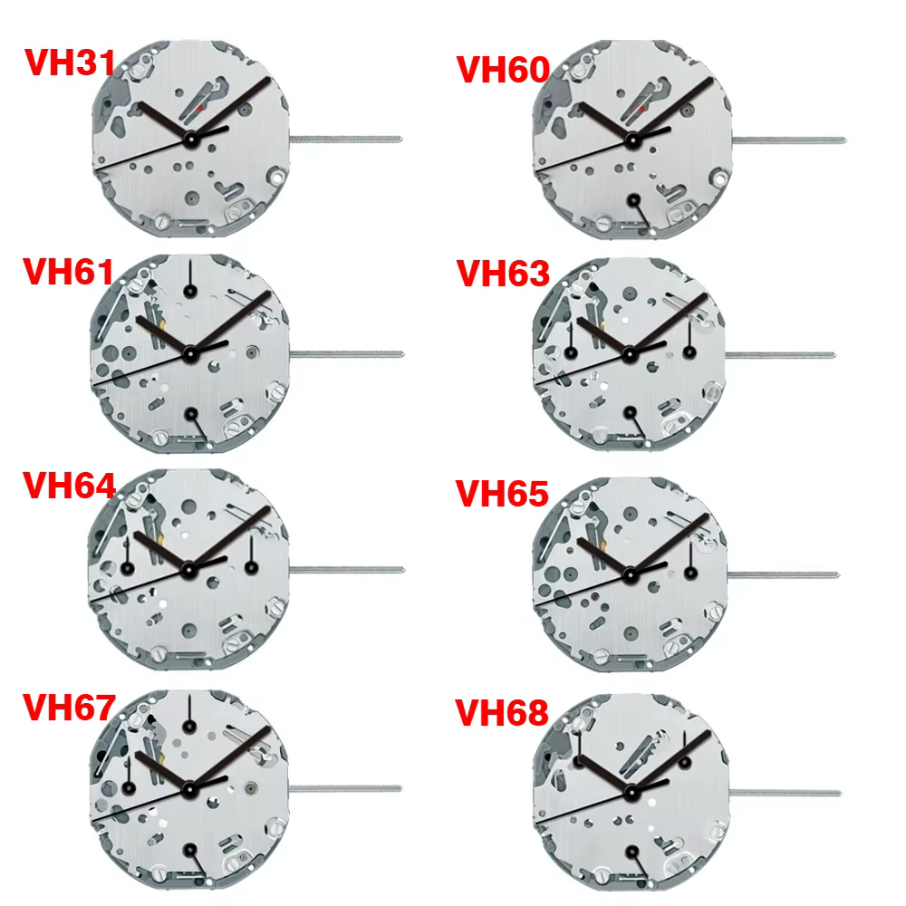 Mouvement à quartz pour montre japonaise VH31 VH60 VH61 VH63 VH64 VH65 VH67 VH68 VH83 VH88 Original du Japon
