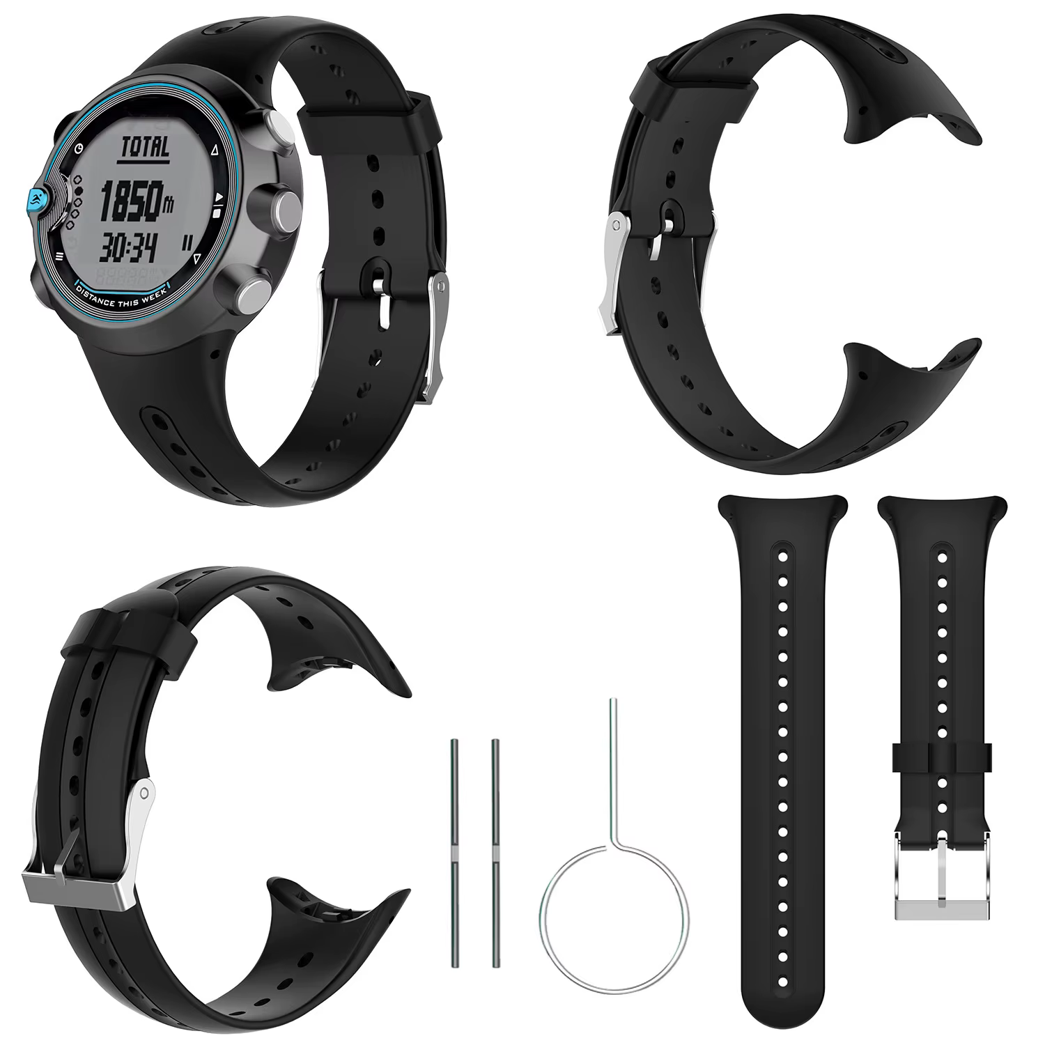 Bracelet de montre en Silicone pour Garmin Swim