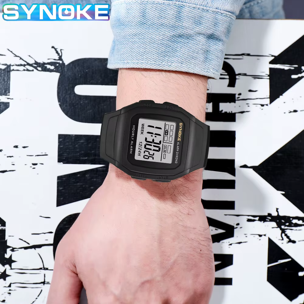 Montre numérique étanche multifonctionnelle pour garçons
