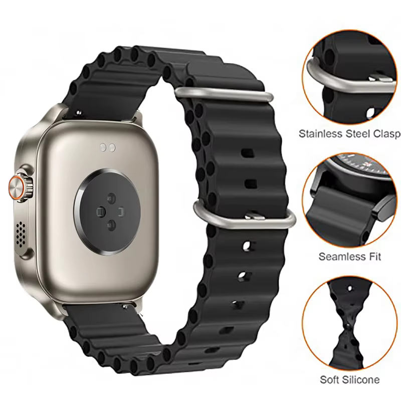 Bracelet pour Realme montre 5/S2 smartwatch sport silicone océan ceinture
