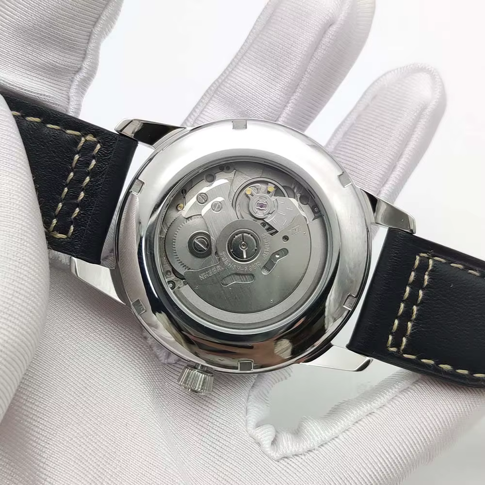 Montre mécanique automatique vintage pour hommes