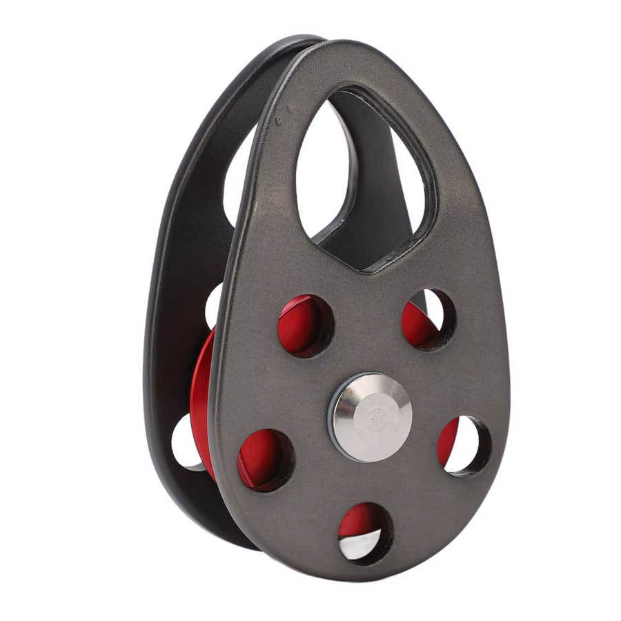 Poulie d'escalade en alliage d'aluminium, 20KN, balançoire latérale pour les activités de plein air