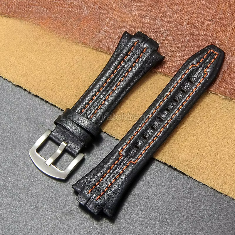 Bracelet de montre en cuir véritable