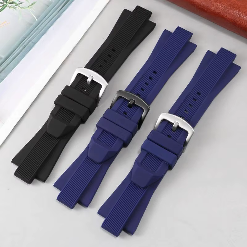 Bracelet de montre en caoutchouc de silicone